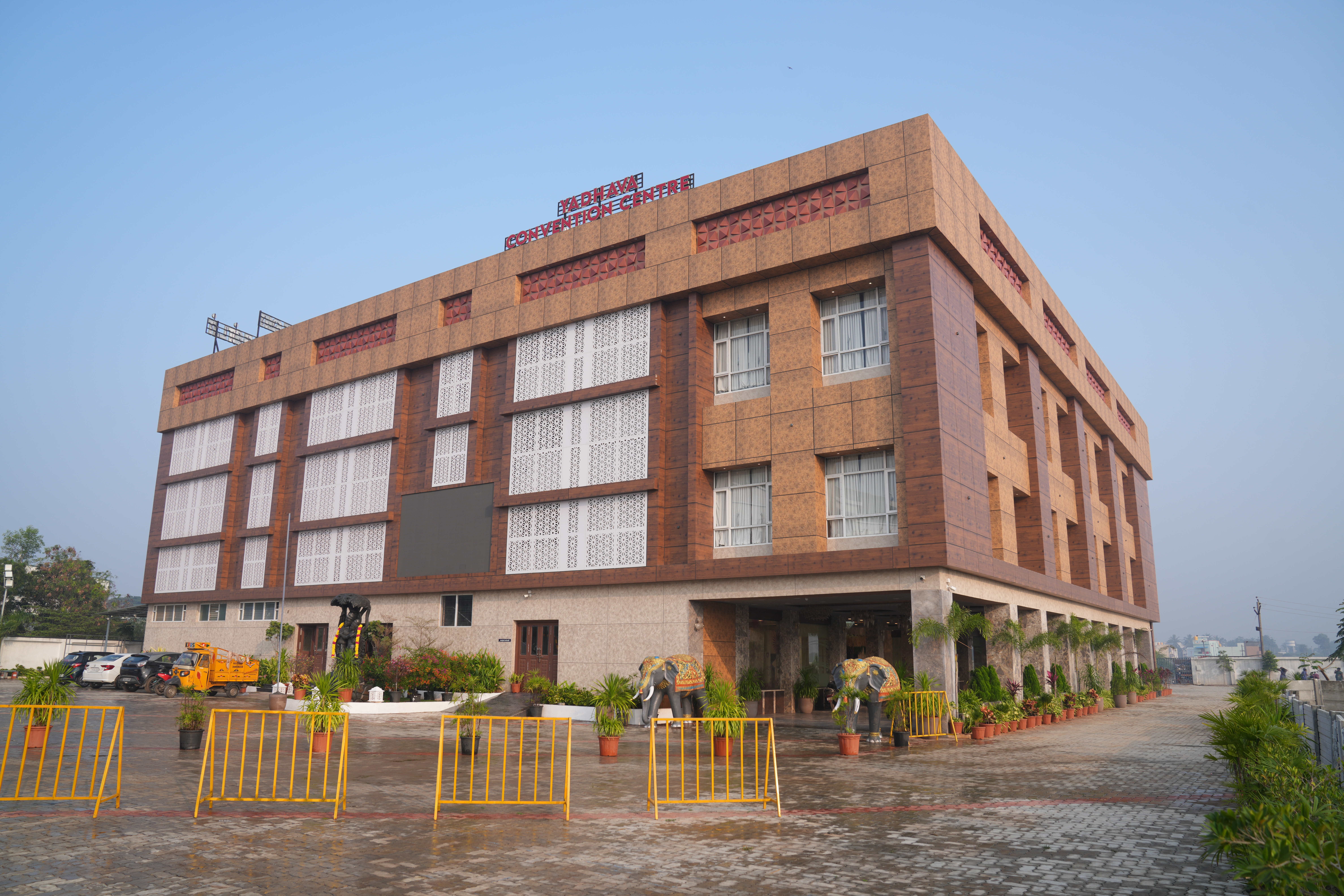 Exterior view of Yadhava Convention Centre