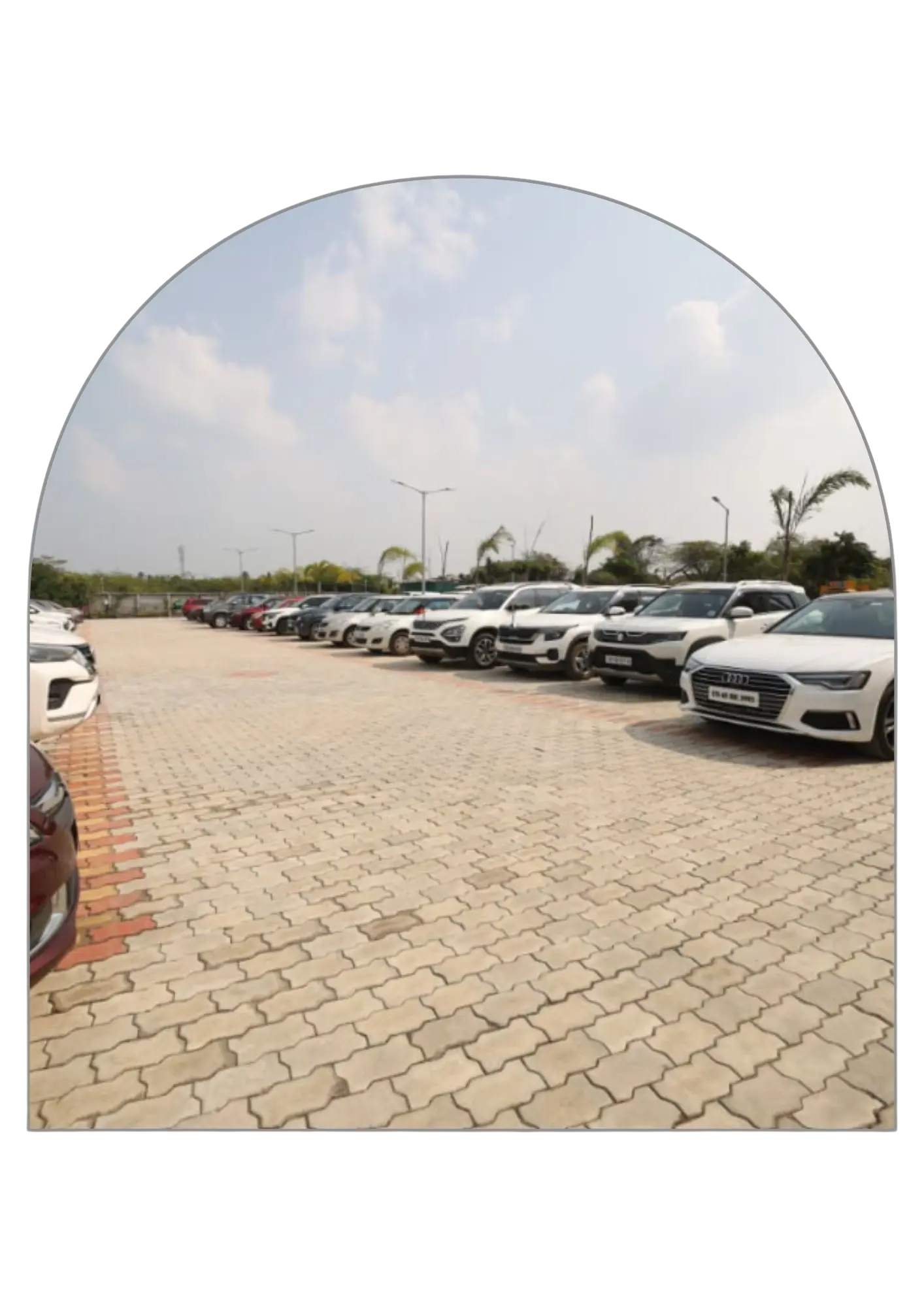 Car parking area at Yadhava Convention Centre